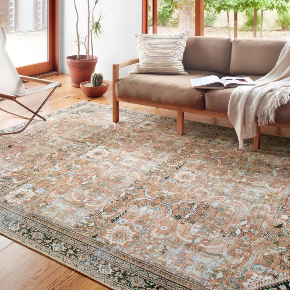 Bohemian Botanical Vintage Area Rug (NEW - STILL IN PACKAGING)